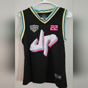 Youth Black Jersey with Pink and Blue Accents